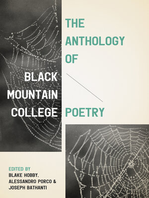 cover image of The Anthology of Black Mountain College Poetry